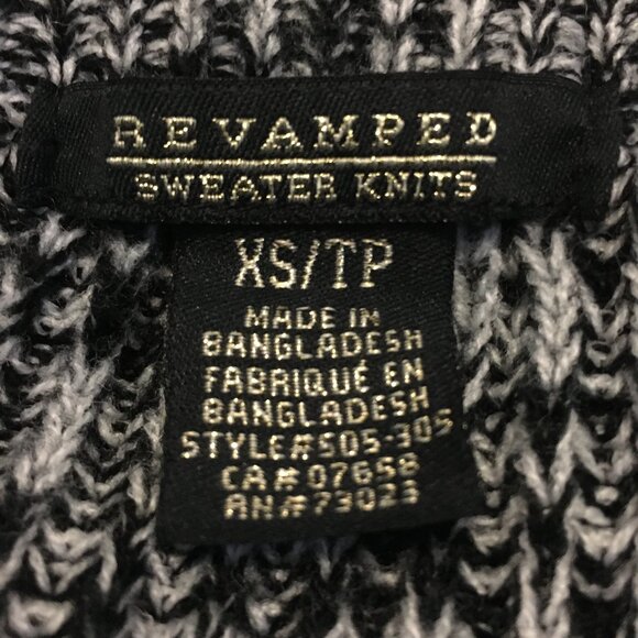 Marled Salt And Pepper Cold Shoulder Knit Sweater - Picture 8 of 14